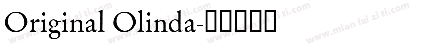 Original Olinda字体转换
